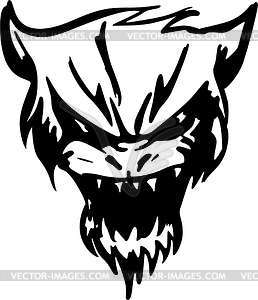 Wild cat tattoo - vector clipart