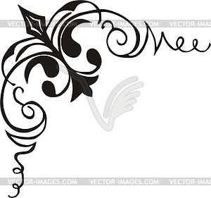 Ornamental corner - vector image