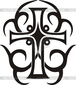 Tribal cross - vector image