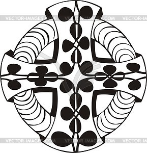 Ornamental cross - vector clipart