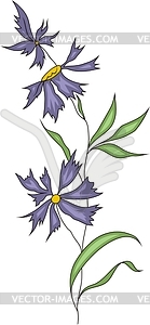 Flower - color vector clipart