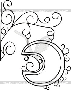 Wrought signboard - vector clip art