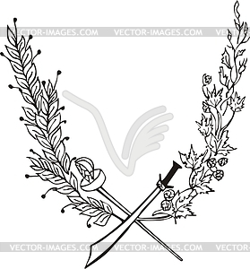 Wreath - vector clip art