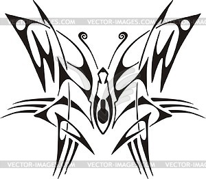 Symmetrical butterfly - vector clipart