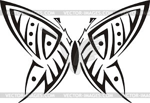Симметричная бабочка - векторизованное изображение клипарта