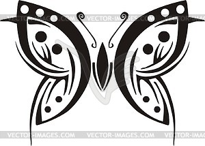 Симметричная бабочка - векторное графическое изображение