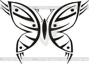 Symmetrical butterfly - vector image