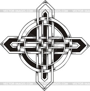 Crossed knot - vector clipart