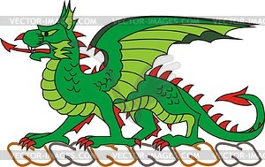 U.S. Chemical Corps crest - dragon - vector clipart