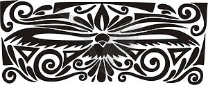 Ornamental eagle pattern - vector clipart