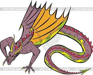 Dragon - vinyl EPS vector clipart