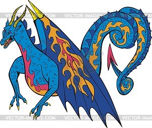 Dragon - vector clip art