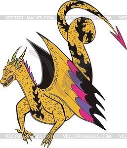Dragon - vector image