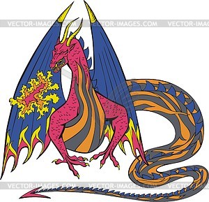 Dragon - vector clipart / vector image