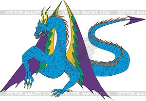 Dragon - vector clipart