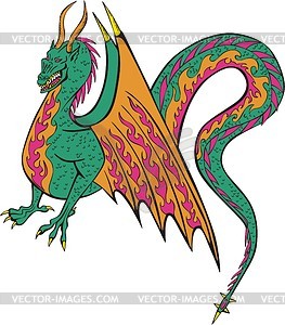 Dragon - vector clipart