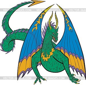 Dragon - vector image