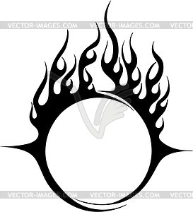 Flame tattoo - vector clipart