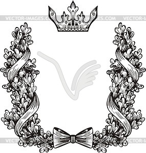 Heraldic wreath - vector clip art