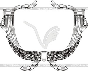 Heraldic wreath - vector clip art