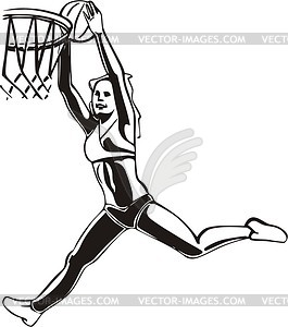 Basketball-player - vector clipart