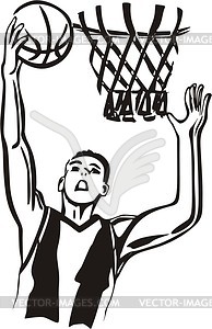 Basketball-player - vector image