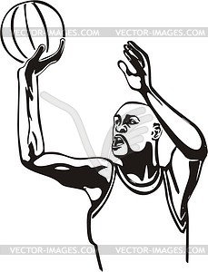 Basketball-player - vector image