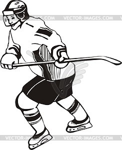 Ice hockey player - vector clip art