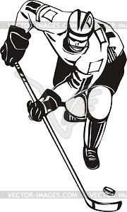 Ice hockey player - vector clipart