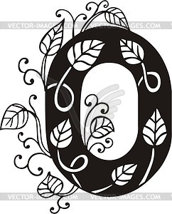 Capital letter O - vector clipart / vector image