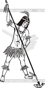 American Indian - vector clip art