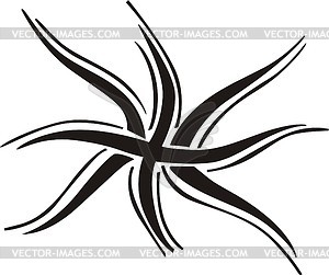 Union Jack tribal tattoo - vector clipart