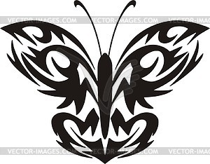 Butterfly tattoo - vector clip art