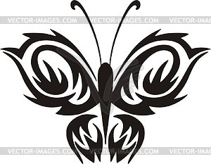 Butterfly tattoo - vector clip art