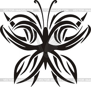 Butterfly tattoo - vector image