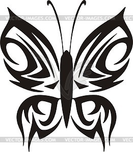 Butterfly tattoo - vector clipart