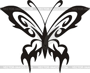 Butterfly tattoo - vector image