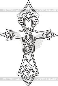 Knot cross tattoo - vector image