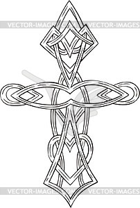 Cross tattoo - vector image
