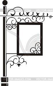 Wrought signboard - vector clipart