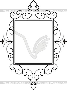 Wrought signboard - vector clipart