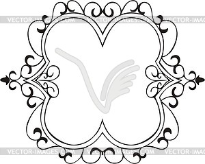 Wrought signboard - vector clipart