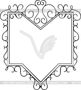 Wrought signboard - vector image