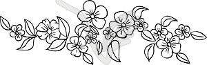 Flower decoration - vector clip art