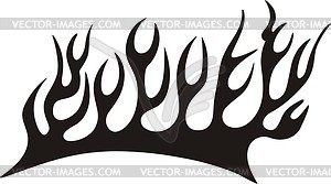Tribal flame - vector image