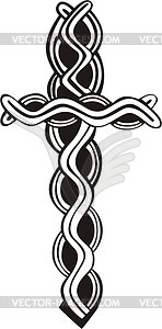 Cross tattoo - vector image