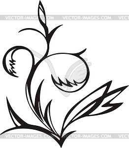 Flower art design - vector image