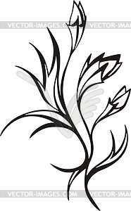 Floral art design - vector clipart / vector image