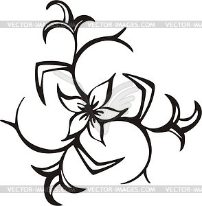 Floral art design - vector clipart