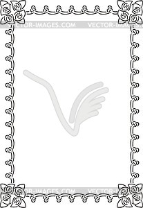 Кельтская рамка - векторное графическое изображение